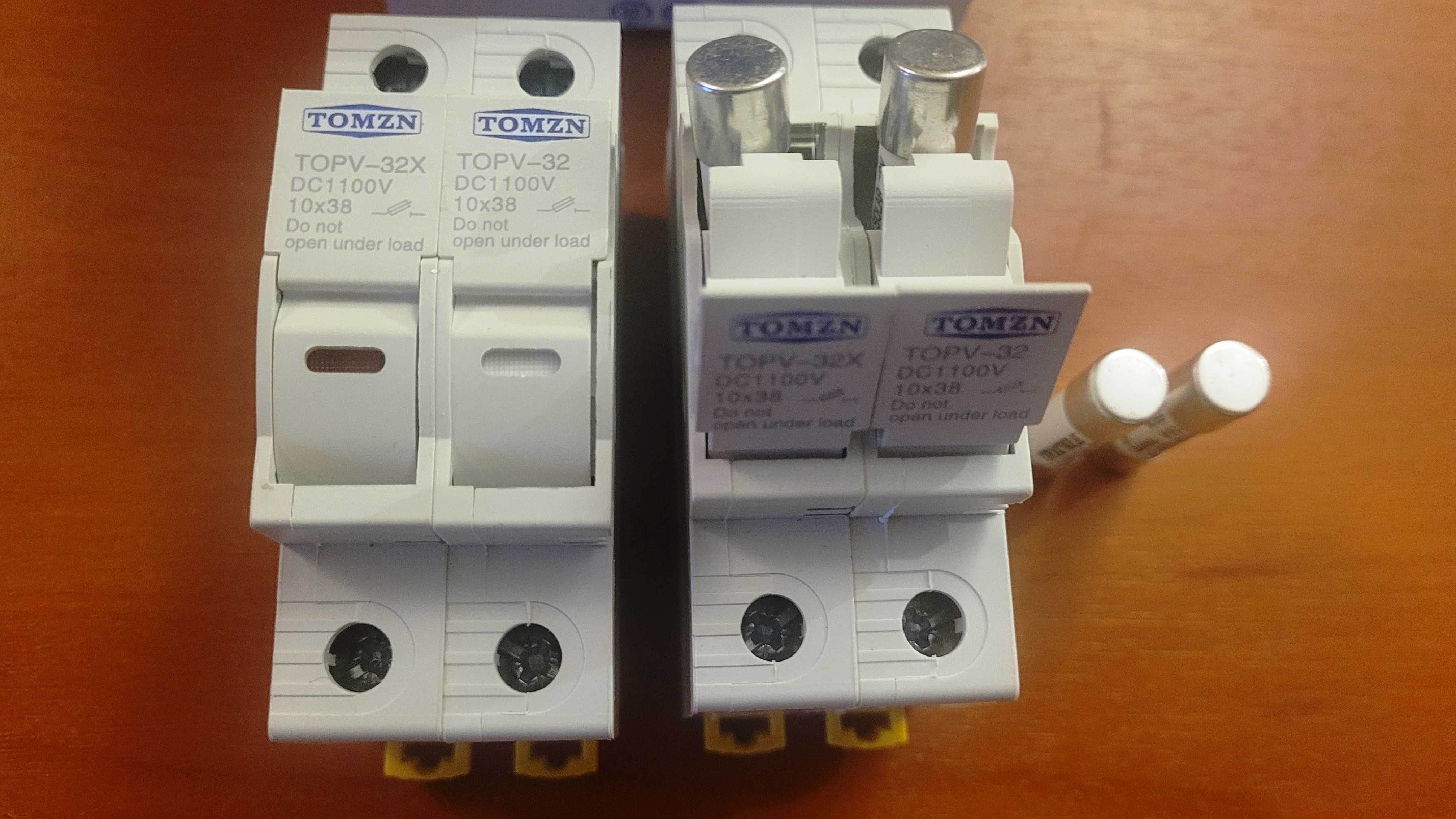 TOMZN TOPV-32 тримач запобіжників 1P 2Р 1100V DC для сонячних панелей