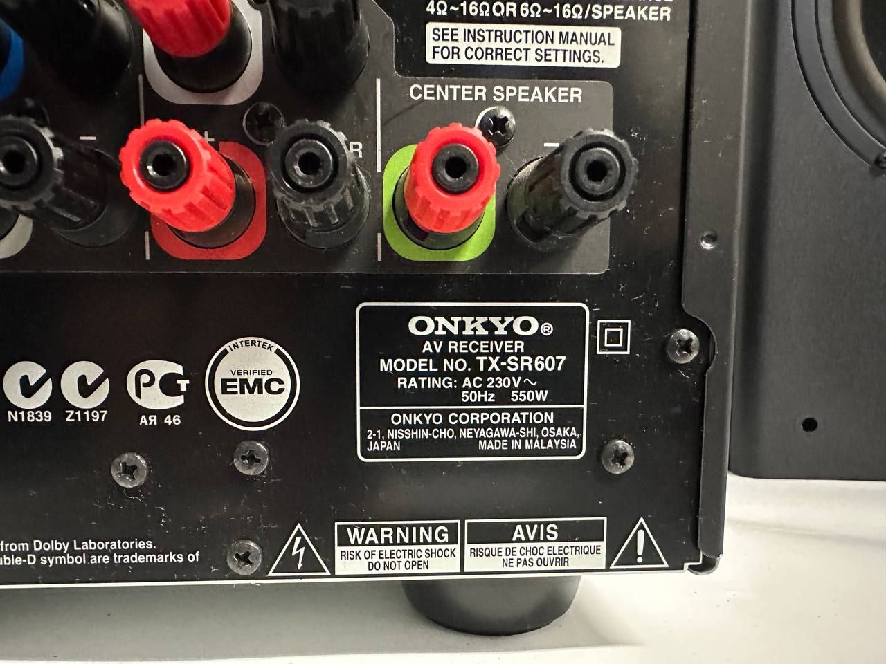 7.2 Amplituner ONKYO TX-SR607, 7*140Watt, HDMI,