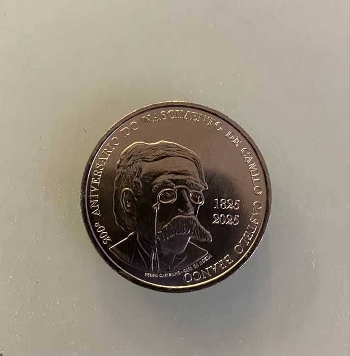 Moeda 5 euros Camilo Castelo Branco