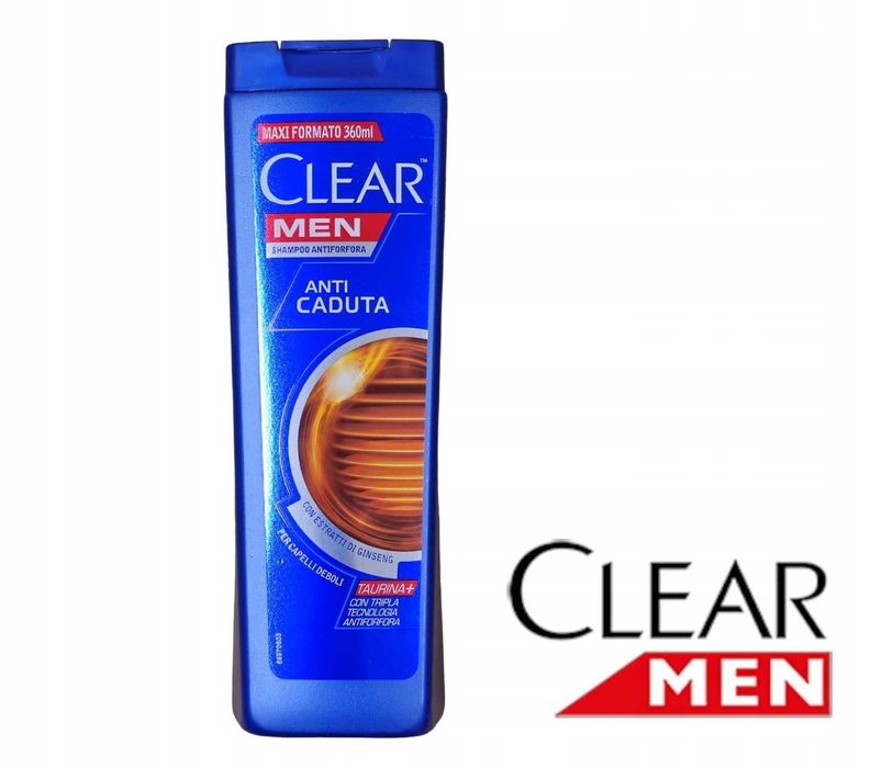 Clear Men szampon Anti Caduta p/łupież +przeciw wypadaniu włosów 360ml