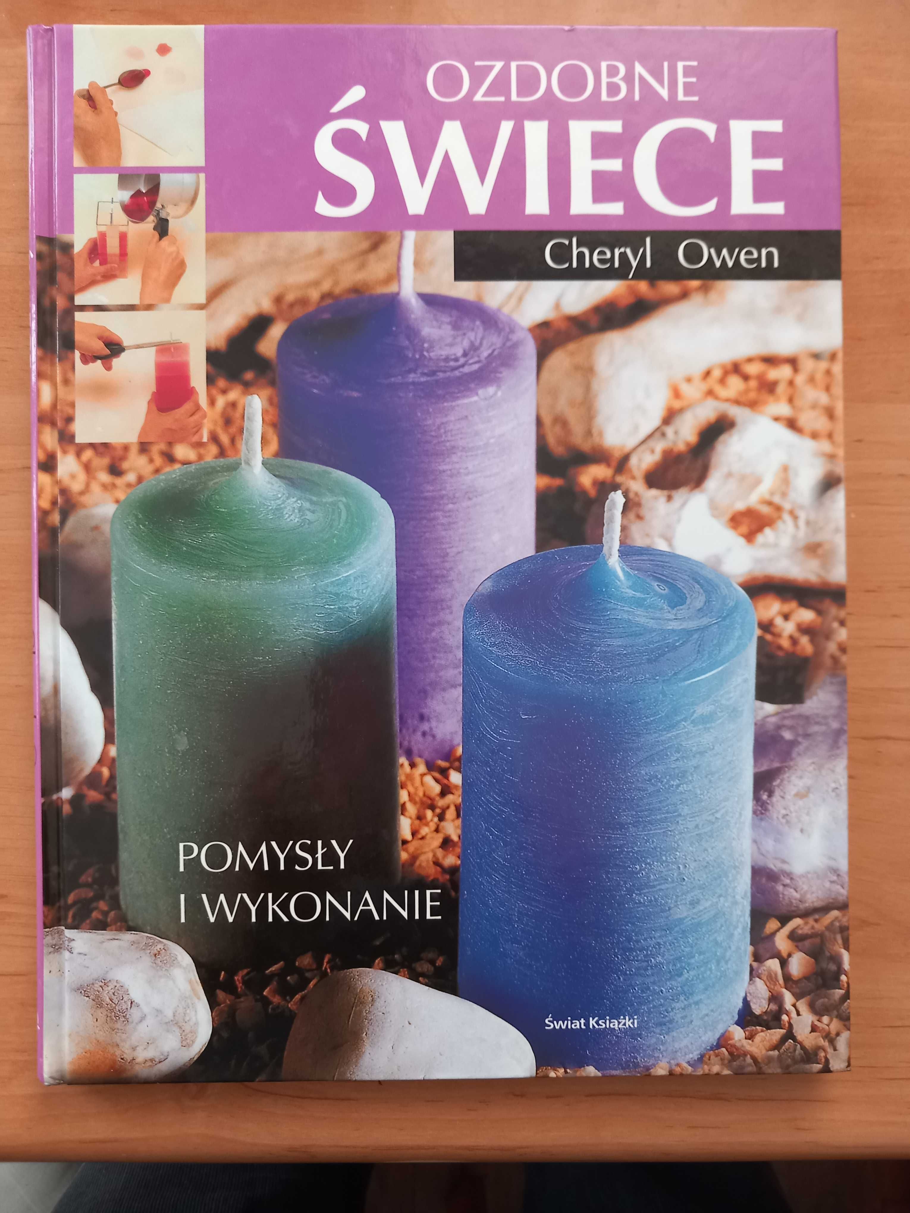 Książka: "Ozdobne świece" – Cheryl Owen.
