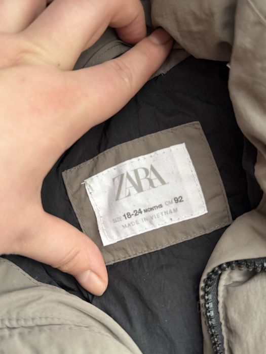 Дитяча зимова куртка zara пуховик пуфер водо-вітронепроникна