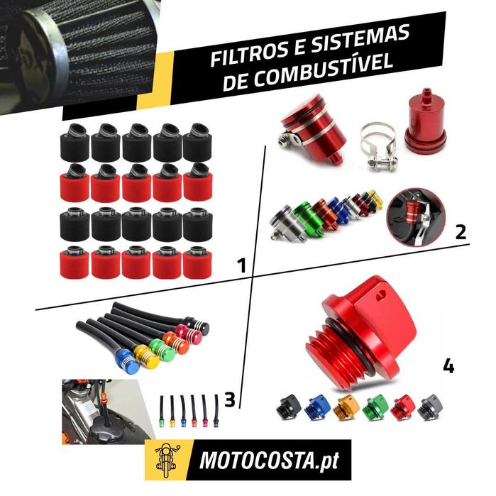 Filtros e Sistemas Combustível - Ar, Óleo e Válvulas - MOTOCOSTA
