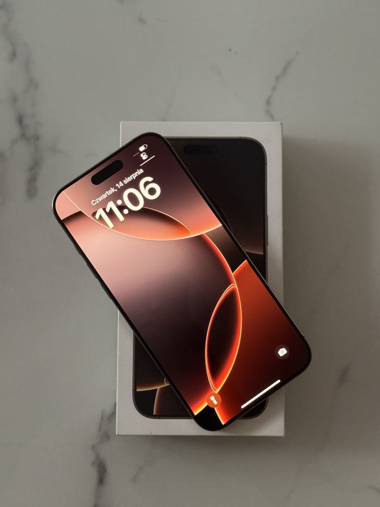 iPhone 16 Pro Max 256GB (0 cykli ladowania)