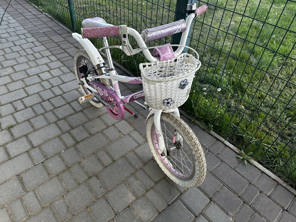 Велосипед Comanche Butterfly W16 8", розовый-белый