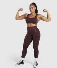 Leginssy Gymshark 3d brown unkatowe M 38