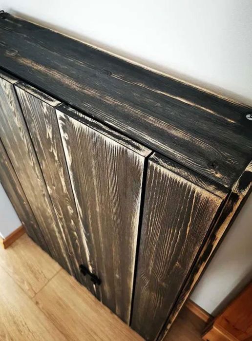 Szafka drewniana postarzana vintage Ikea