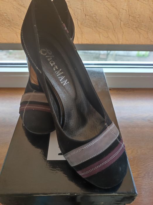 Туфли женские замшевые