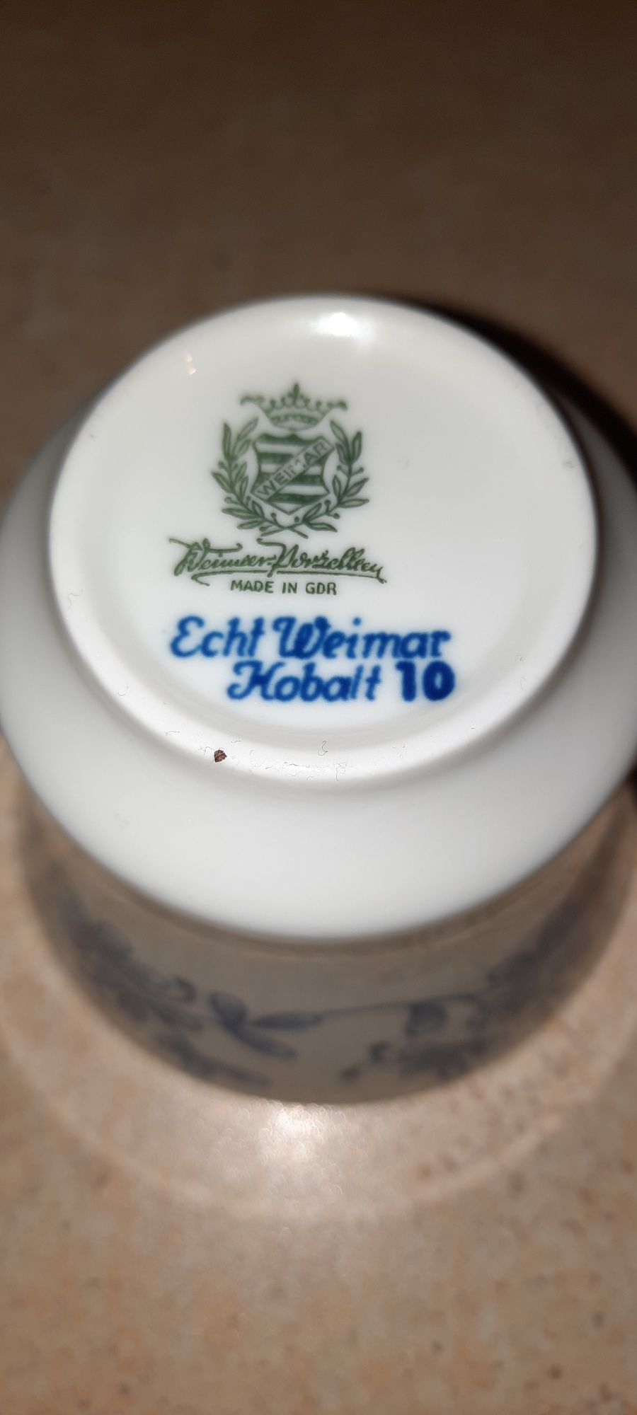 Filiżanka porcelana Weimar Echt Kobalt