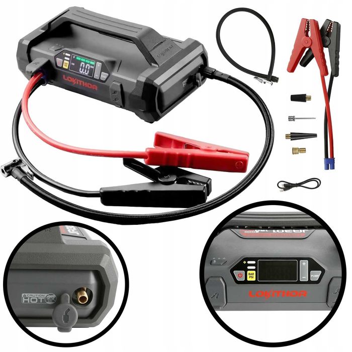 Jump Starter Lokithor JA301 BOOSTER 12V 1000A Kompresor Powerbank LED