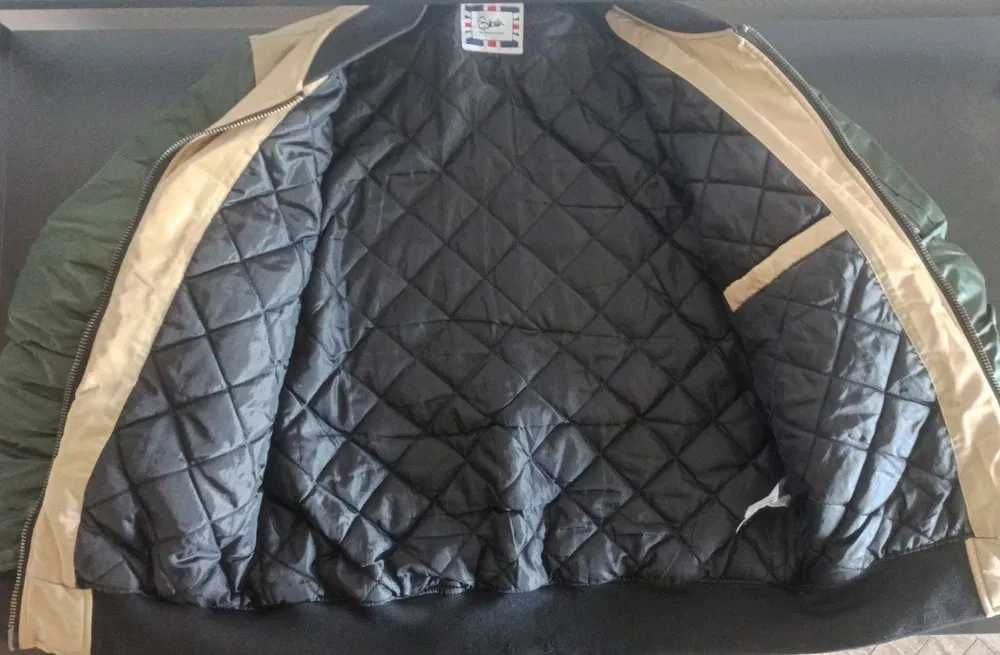 Бомбер Sik Silk Cream/Green куртка