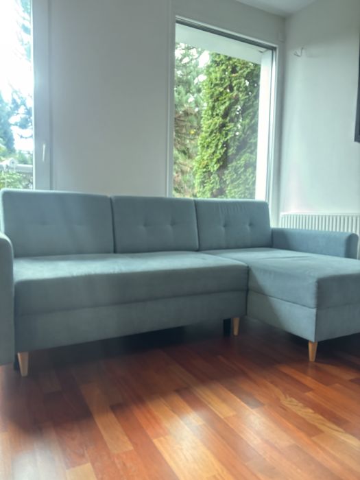 Narożnik rozkladany z funkcją spania ( JAK NOWY)