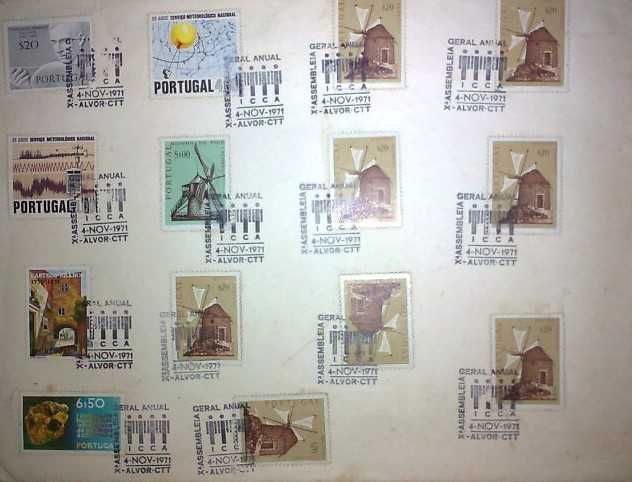 Filatelia - RARO Envelope / Sobrescrito ICCA 1971, com selos - Alvor