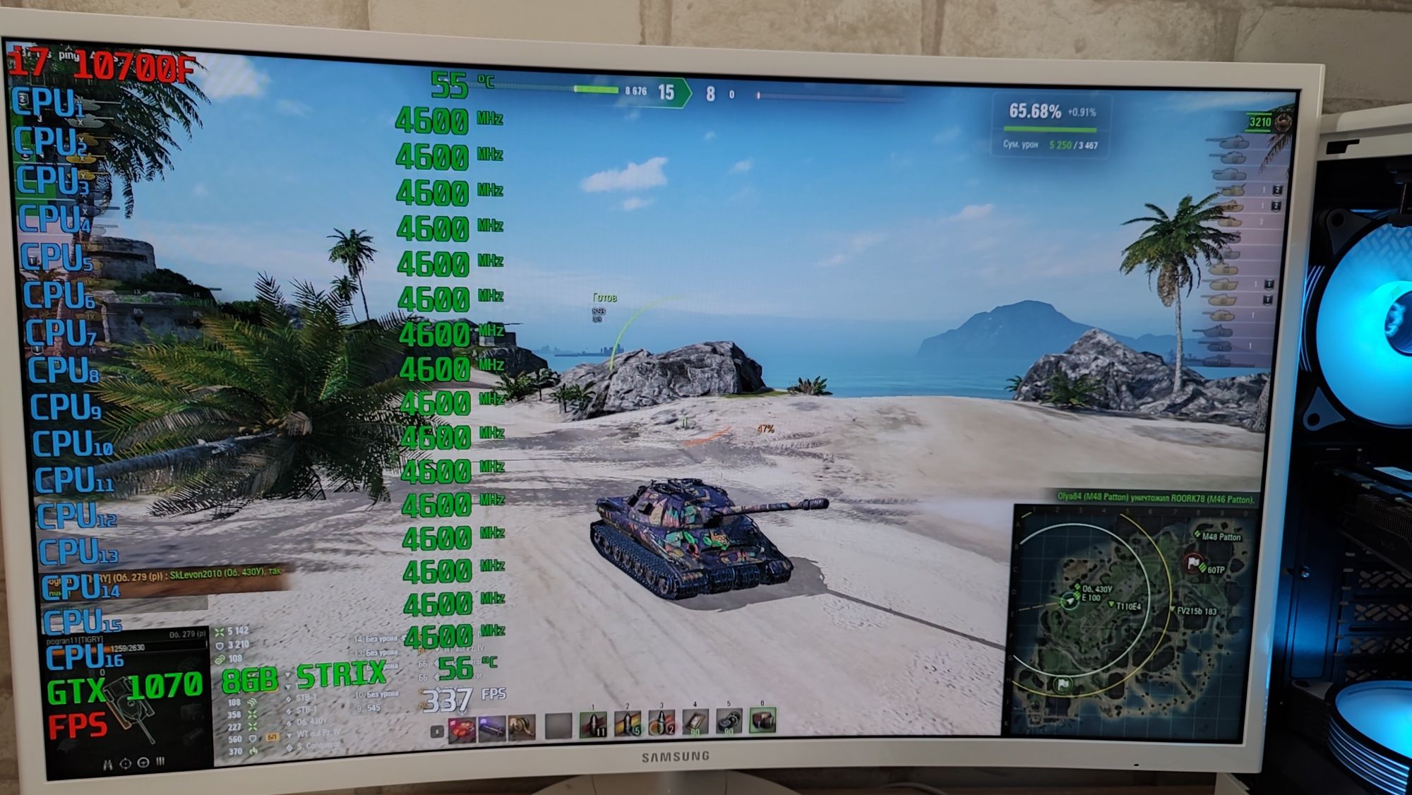 Игровой ПК i7 10700 RTX 3070 STRIX CS2 GTA 5 WOT fortnite RUST dota2