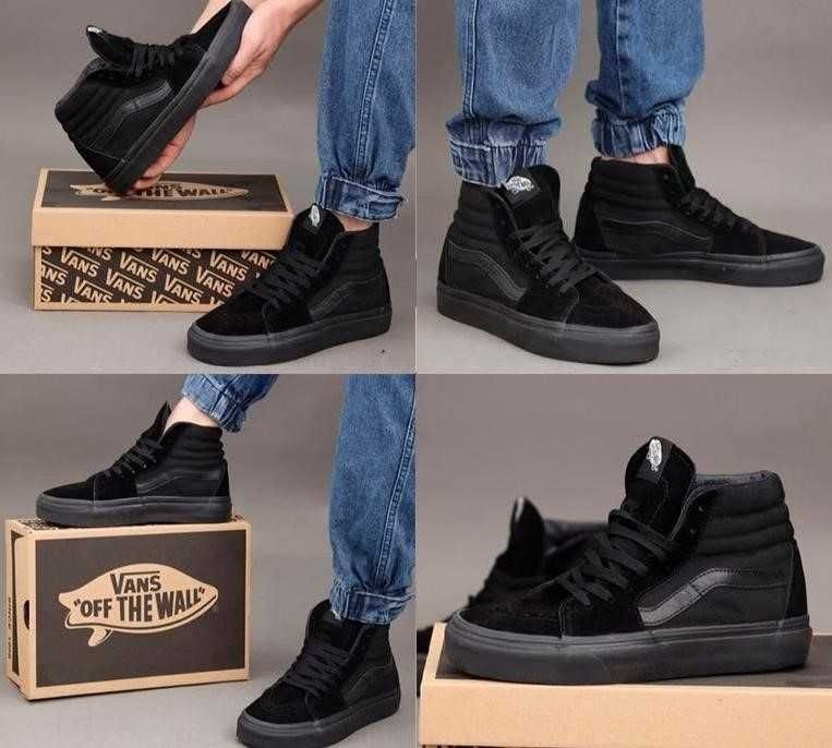 Кеды Vans Sk8-Hi Black 36-46 Вансы Хит!