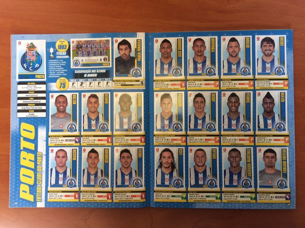 Coleção cromos futebol 2013-14