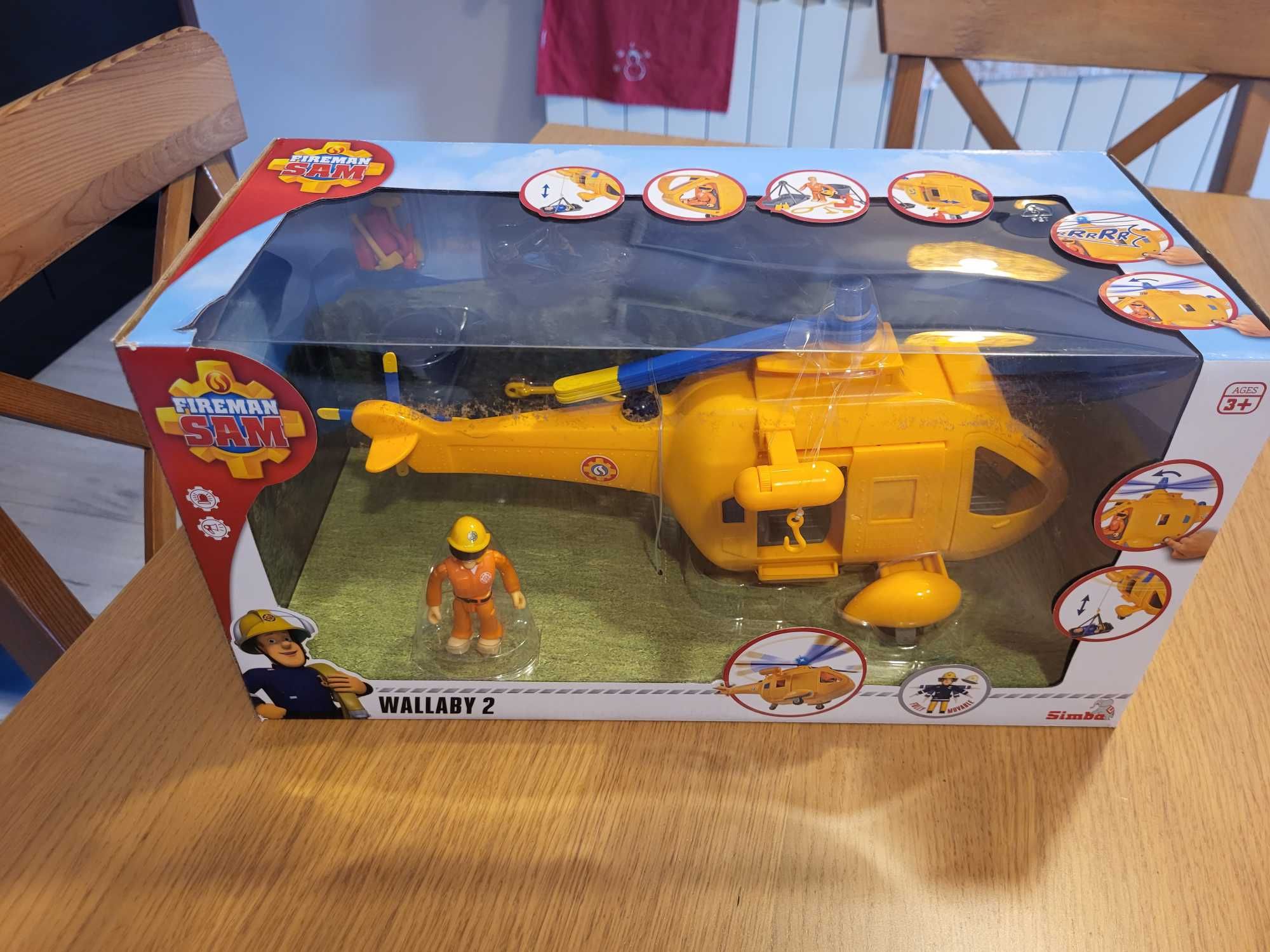Strażak SAM helikopter wallaby II Z figurką Zabawka