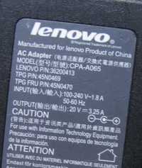 Блок питания Lenovo CPA-A065 - 20V 3.25A