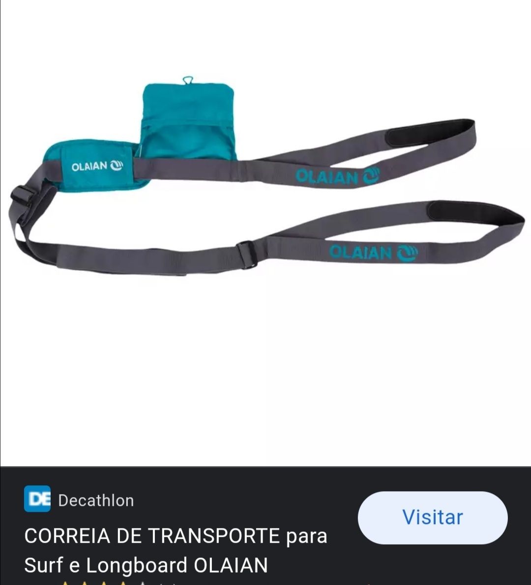 Correia de transporte para prancha