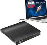 Zewnętrzny Napęd DVD, USB 3.0 Przenośny +/-RW, Odtwarzacz DVD do Nagry