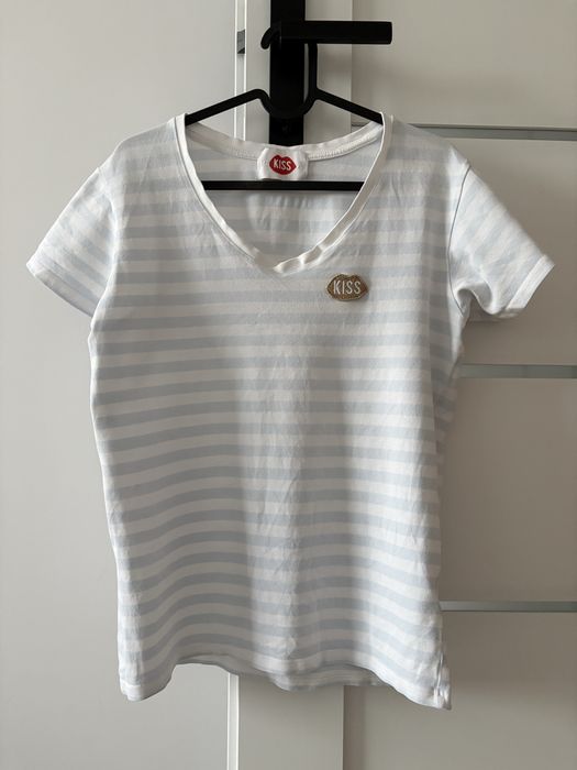 Plny Lala koszulka t-shirt w paski Kiss XXS XS S 32 34 36