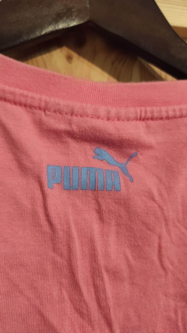 Damska różowa bluzka, koszulka t-shirt puma m