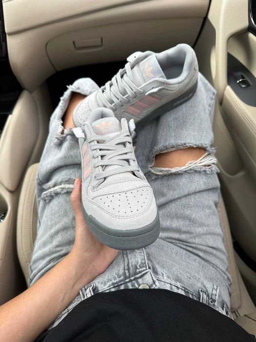 Кросівки Adidas Forum Low Grey Pink premium