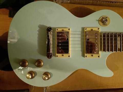 Epiphone Power Plays Les Paul Ice Blue  3/4 - nowa