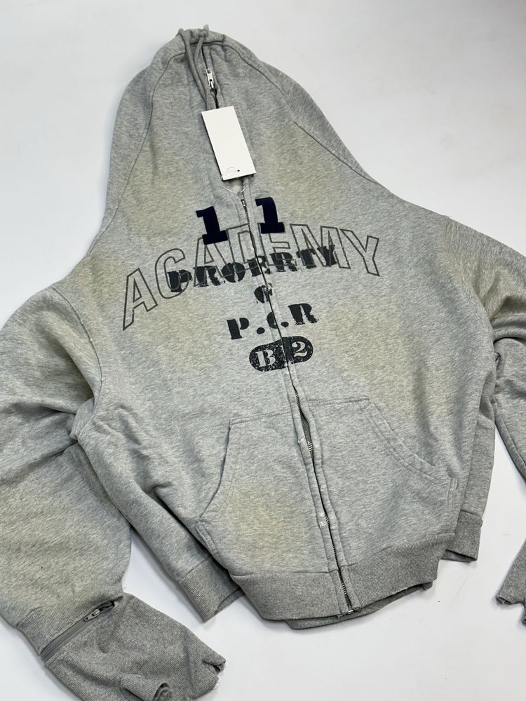 Project G/R GRAILZ full zip hoodie зипка худи кофта серая зіп худі M L