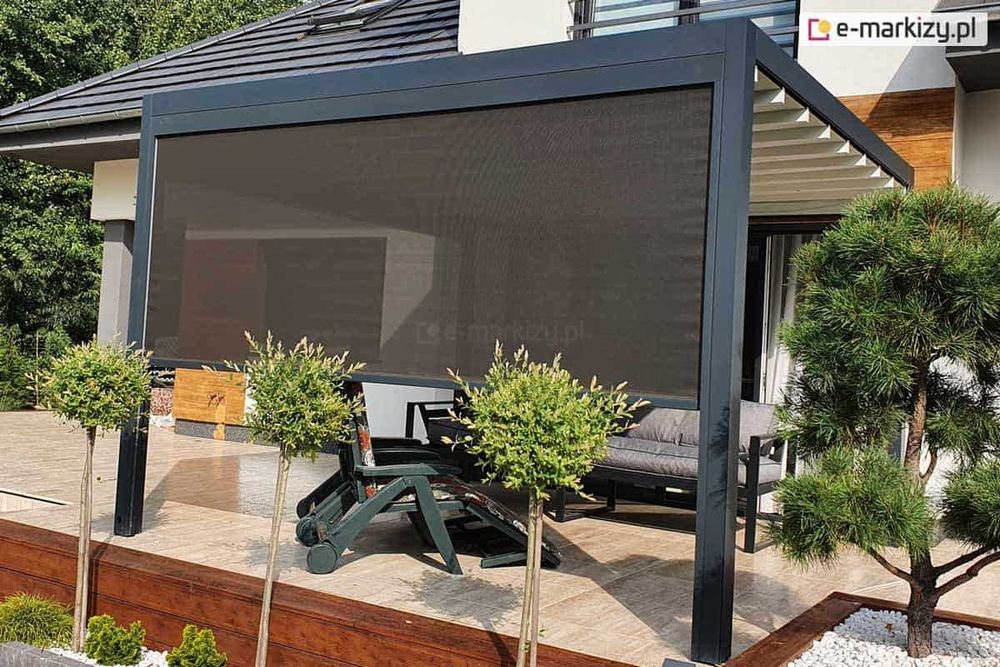 OKAZJA OUTLET – Pergola Luxury 350×350 cm + refleksol + Led + Somfy