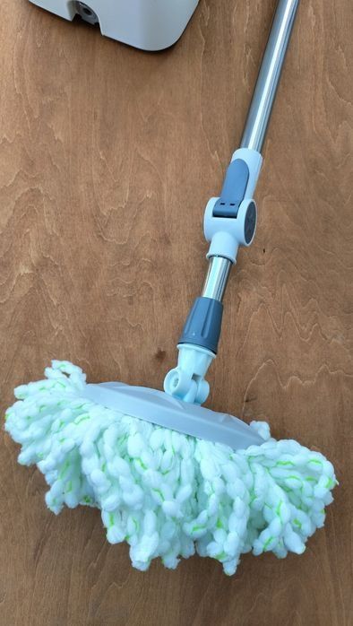 Швабра з відром центрифуга нержавіючої сталі, 2 насадки мікрофібра