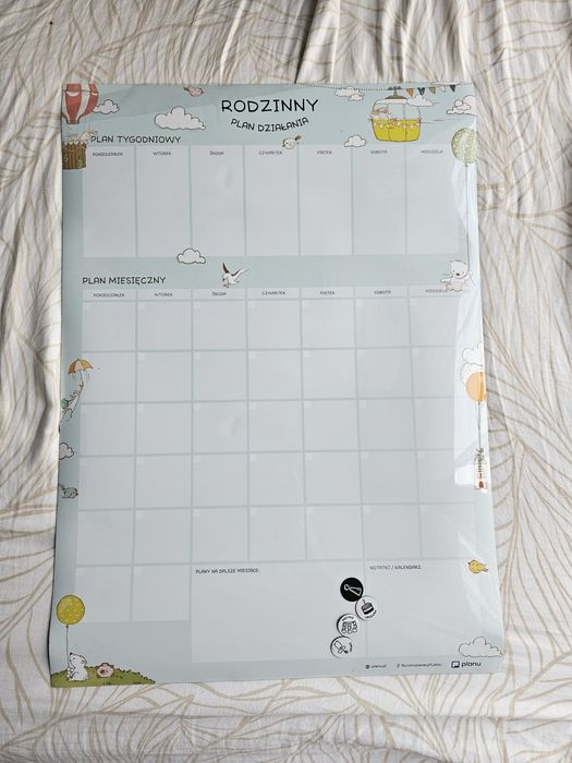 Planer magnetyczny - rodzinny plan działania