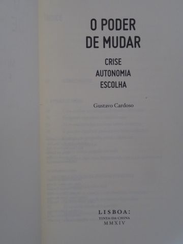 O Poder de Mudar de Gustavo Cardoso