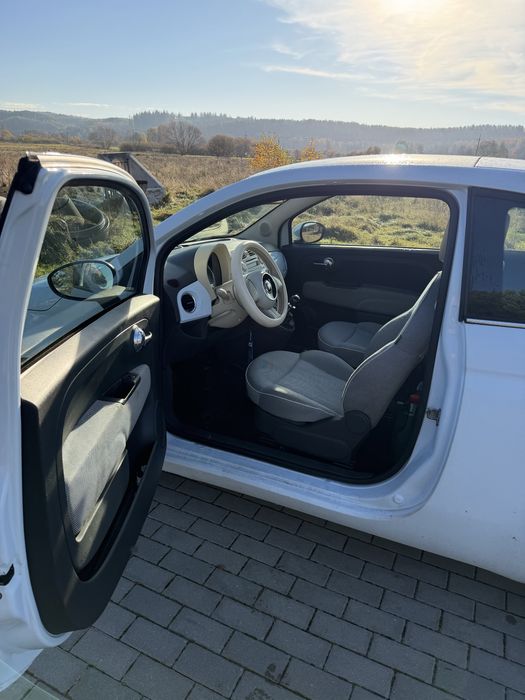 Fiat 500 rocznik 2008 Diesel panorama błękitny