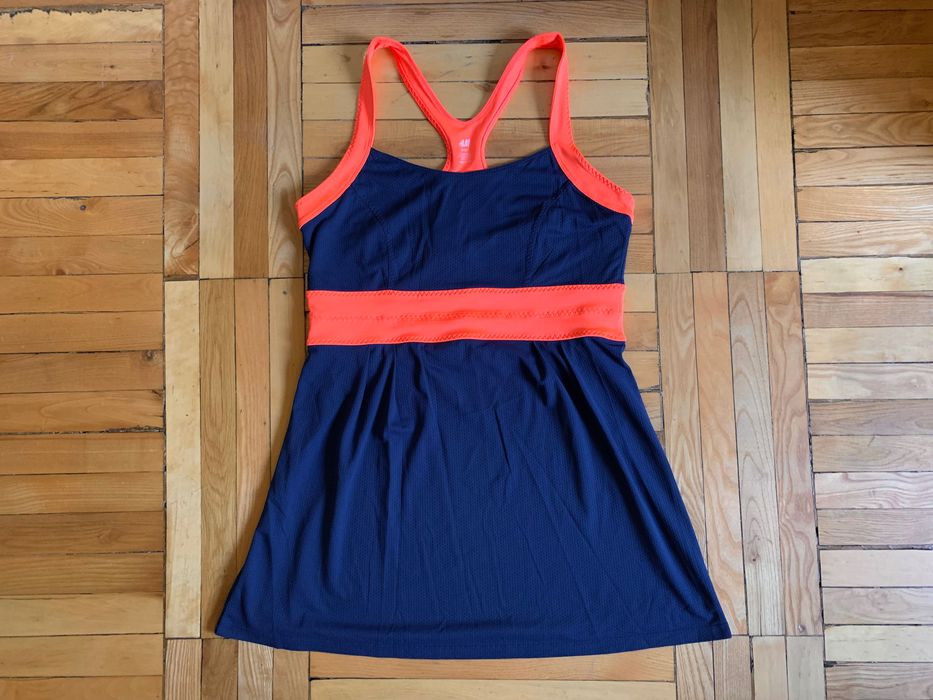 Бомбезное женское спортивное платье для тенниса теннисное H&M SPORT