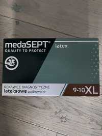 Rękawiczki jednorazowe lateksowe MedaSEPT r. XL 100 szt.