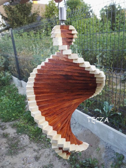 Ozdoba ogrodowa Świderek kręciołek drewniany 50cm  prezent święta