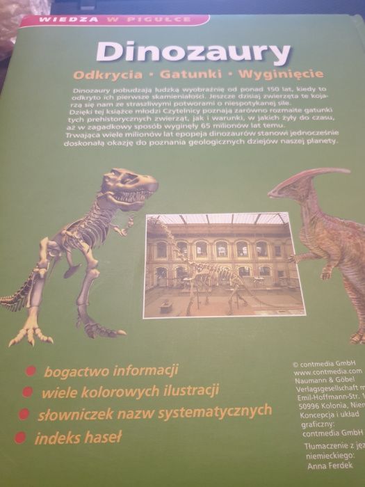 Dinozaury wiedza w pigułce książka