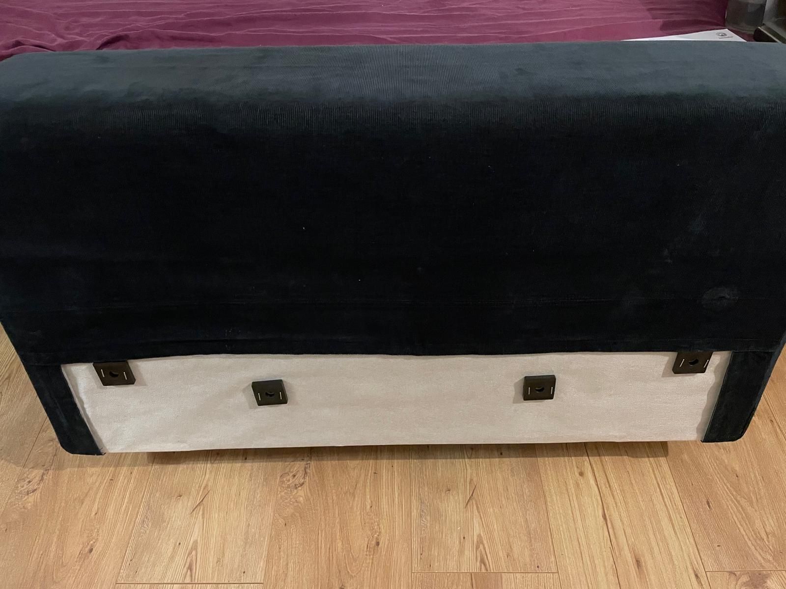 Nowe IKEA VIMLE Podłokietnik szeroki+  Saxemara czarnoniebieski 2szt.