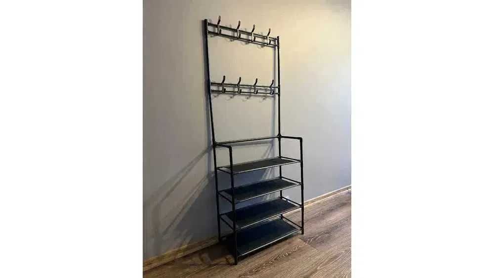 *WYPRZEDAŻ* STOJAK WIESZAK METALOWY półka na ubrania buty loft