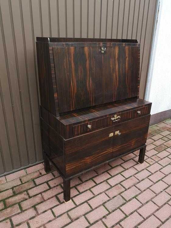 Sekretarzyk Biurko ART-DECO Heban Unikat Stary Antyk Okazja.