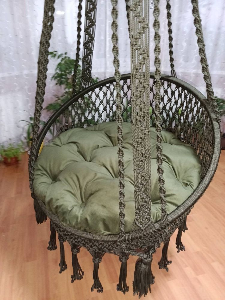 Fotel wiszący, hamak, huśtawka do domu, fotel boho, dekoracja