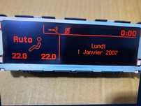 wyświetlacz radia klimatyzacji 2 strefowy 1 strefowa Peugeot 407