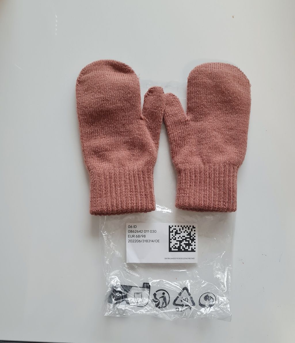 Rękawiczki zimowe z jednym palcem H&M r. 68  r.74 r. 80