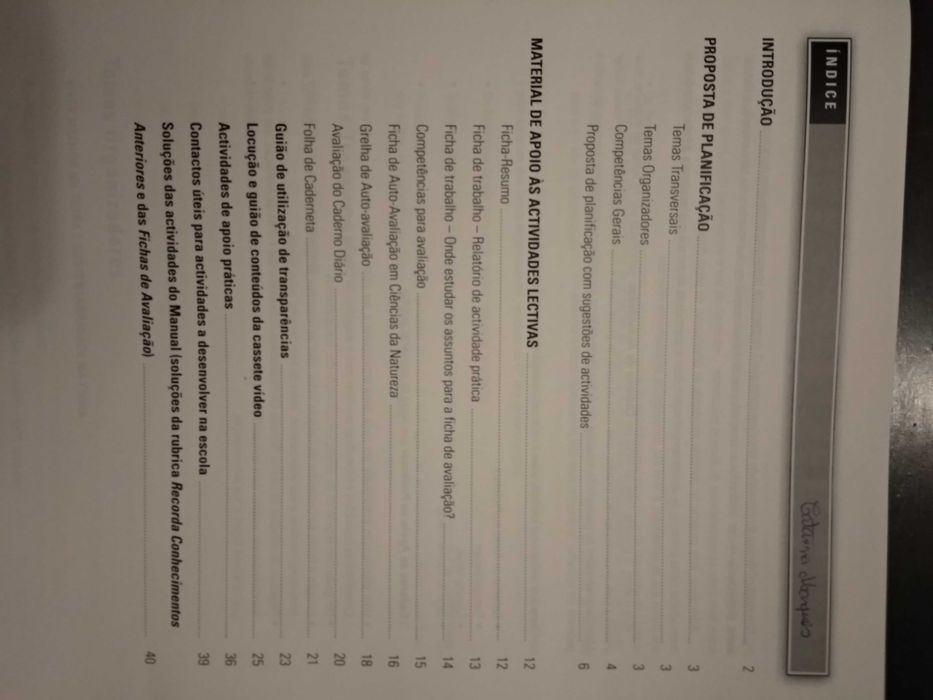 Manual e caderno de atividades Ciências da Natureza 6.º ano