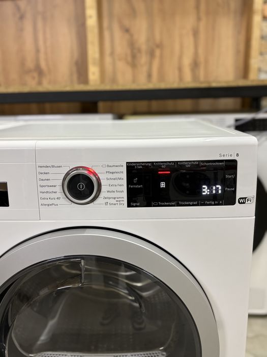 Комплект Bosch Serie 8 WAV28K40 + WTX87M40/03 пральна і сушильна