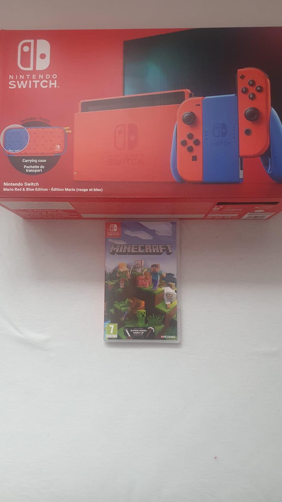 Pakiet konsoli Nintendo Switch Mario Red i Blue edycja limitowana