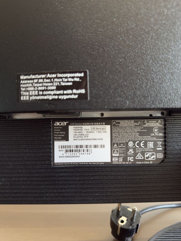 Monitor Acer k24hql
