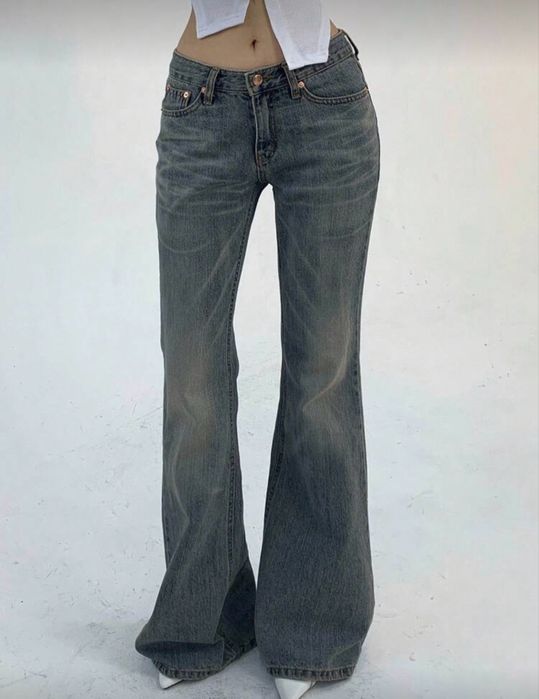 Джинси ульош на низькій посадці