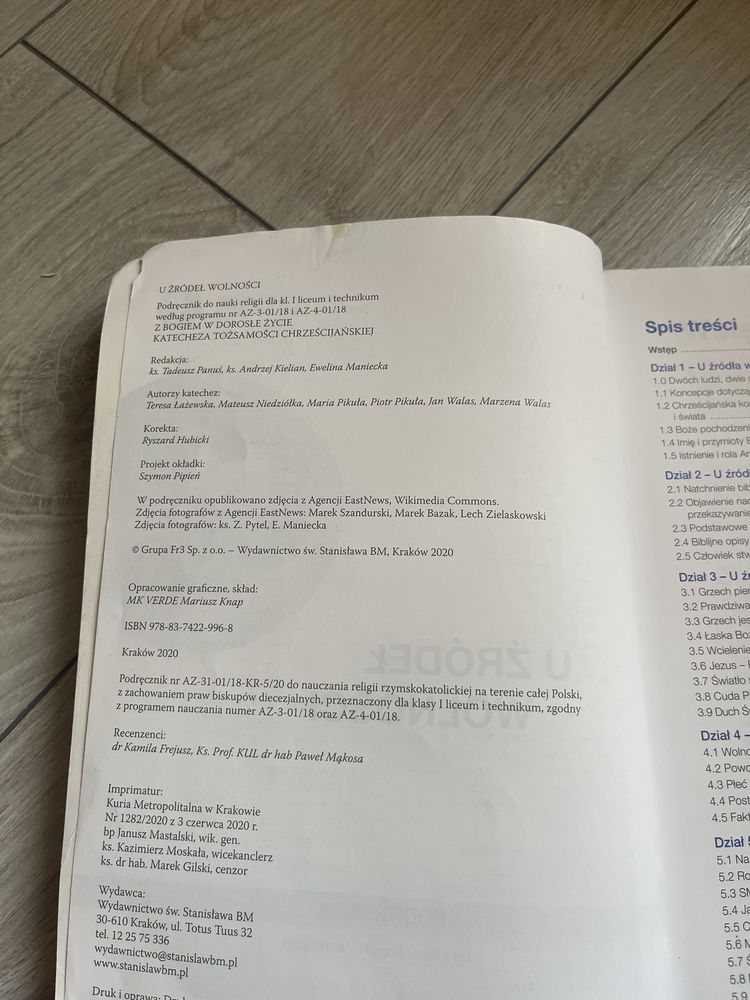 Religia U zrodel wolnosci sw. Stanislawa BM klasa 1